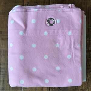 Pottery Barn Kids Pink and White Polka Dot Fabric Panel